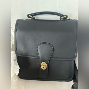Black Coach Station Bag